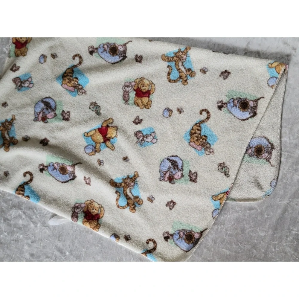 Winnie the Pooh Diaper Bag & Fleece Baby Blanket Set Brown Messenger Bag Disney